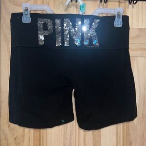 PINK / V.S. PINK YOGA Medium Bling Shorts Pre-loved